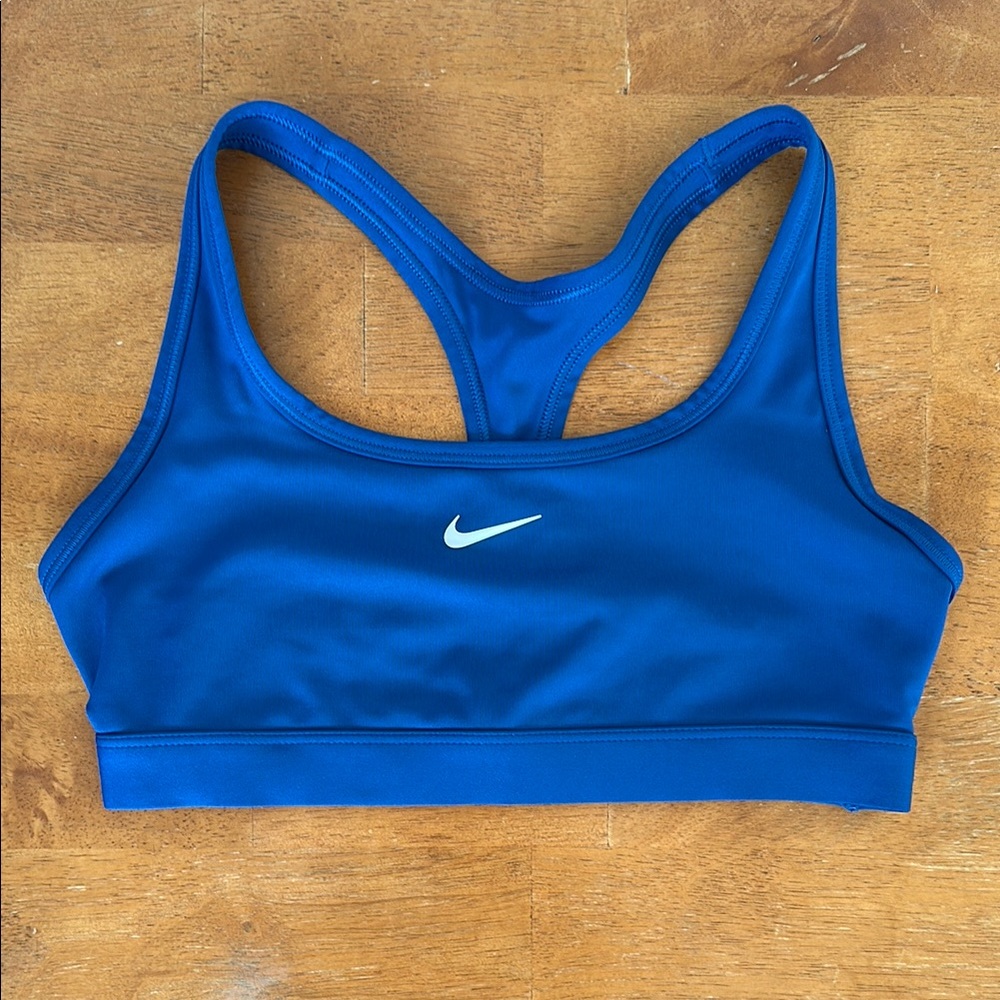 Nike Blue Sports Bra with Medium Impact Support